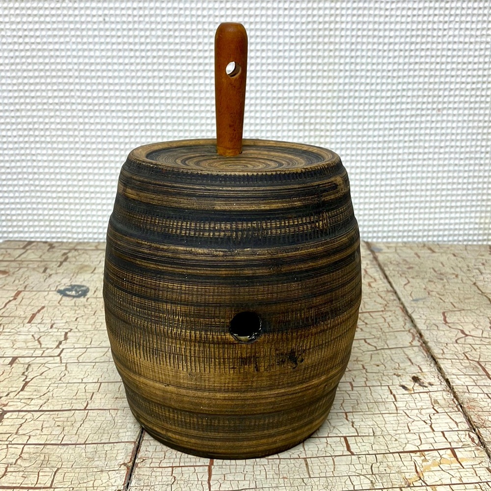 McCoy USA stoneware whiskey barrel